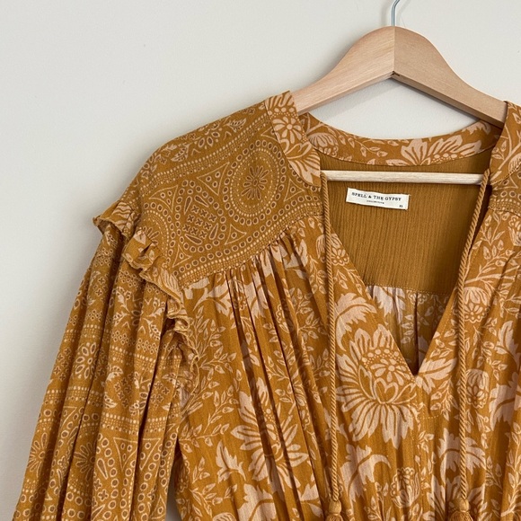 Spell & the Gypsy Collective Organic Cotton Lioness Maxi Dress Boho - Picture 6 of 11